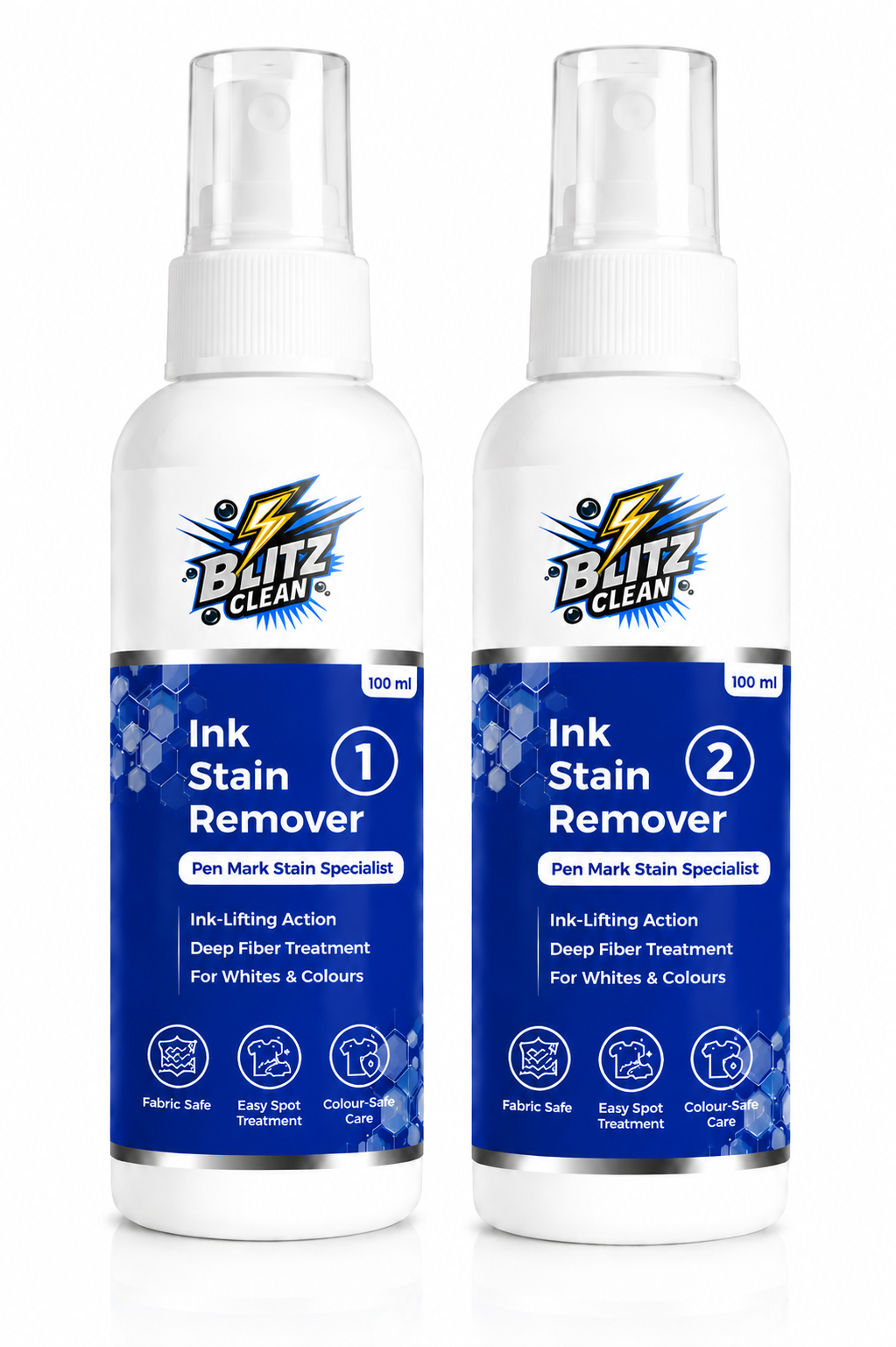 Ink Stain Remover 100 ml | Pen Mark & Ink Stain Remover for Clothes & Fabric | Deep Fibre Treatment | For Whites & Colours